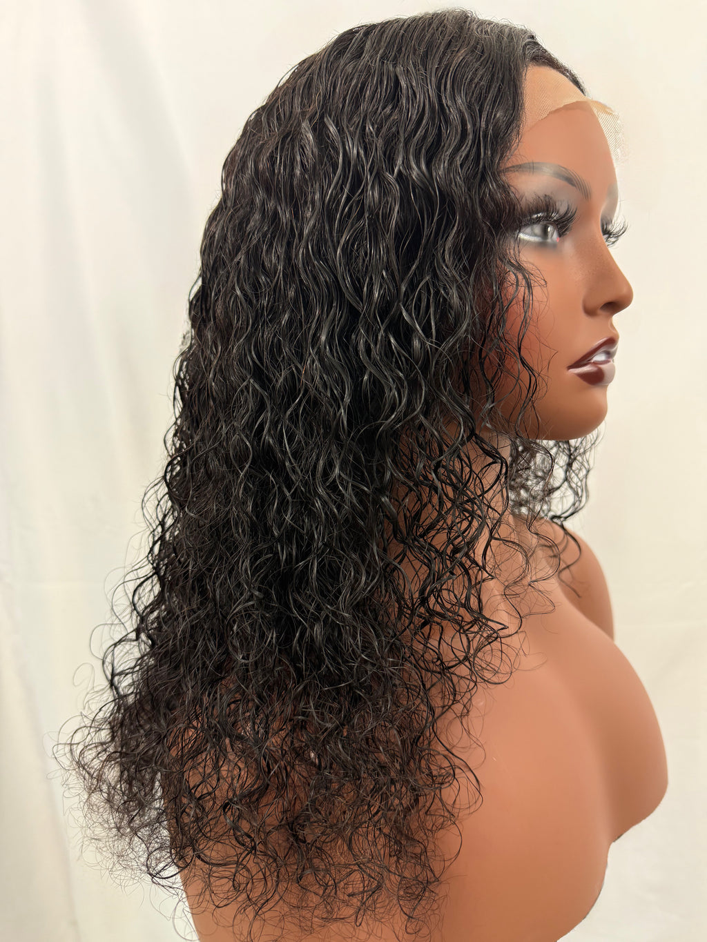 SHIRLEY - Perruque bouclée lace frontale
