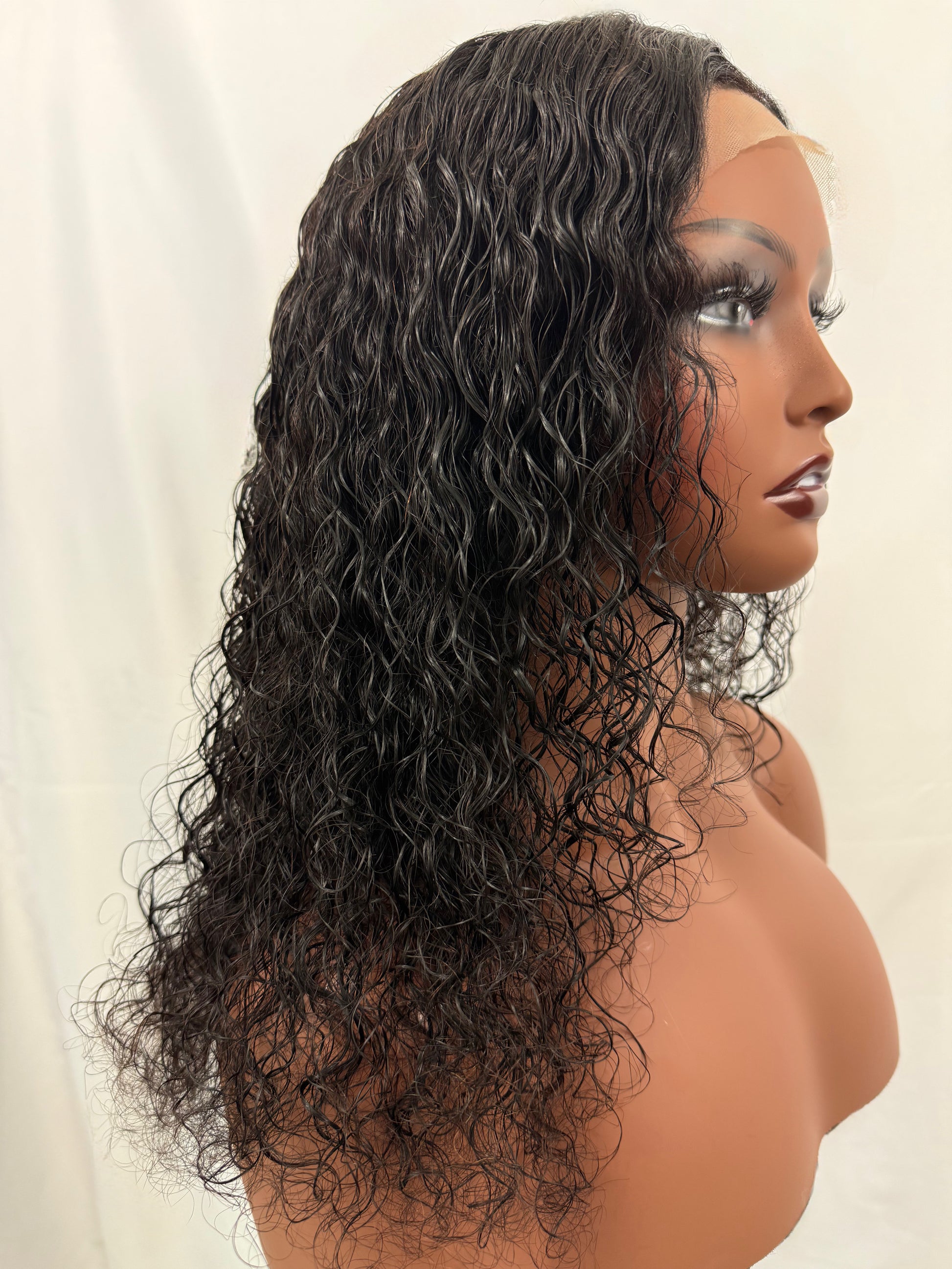 SHIRLEY - Perruque bouclée lace frontale